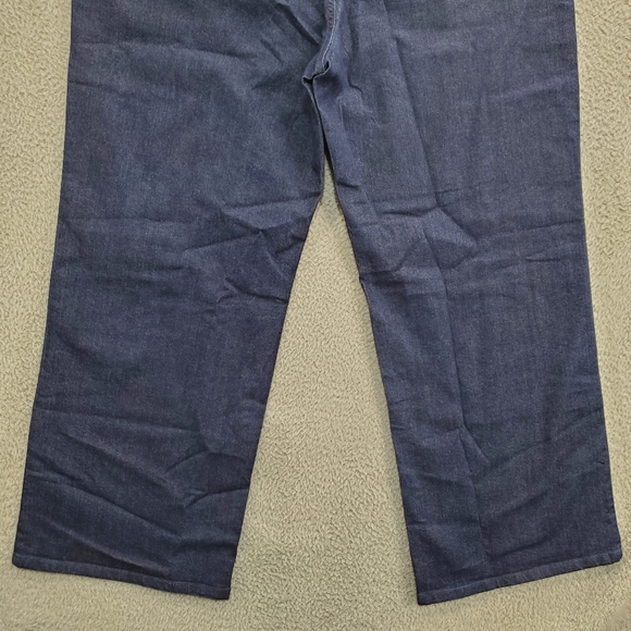 Denim 24/7 Jeans Wide Leg Dark Wash Womens Plus Size 20W Blue - Picture 8 of 10
